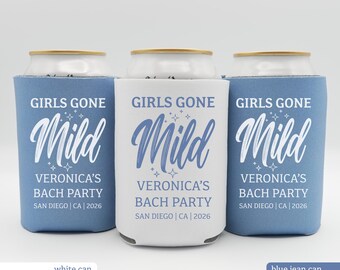 Girls Gone Mild vrijgezellenfeestbedankjes, gepersonaliseerde spablikjeshoezen, aangepaste vrijgezellenfeestbedankjes, Girls Night In