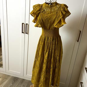 High Neck Lace Dress - Etsy