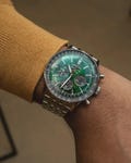 Vintage Breitling Navitimer Chronograph Automatic Chronometer Green Dial Men's Watch product logo