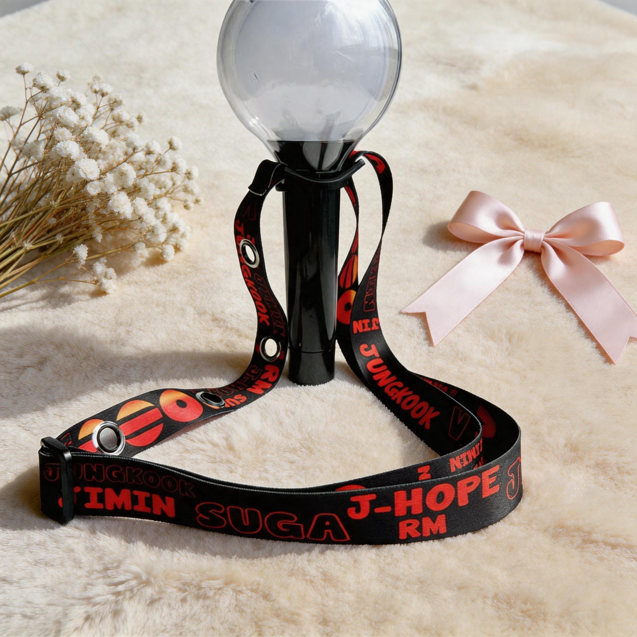 BTS ペンライト ストラップ フォトカード付き Bts lightstick strap - Etsy 日本