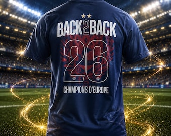 PSG 2026 Back to Back Champions Soccer Jersey | Paris Football Shirt Kit