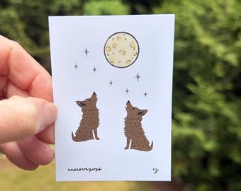Anxious Pups Mini Art Print