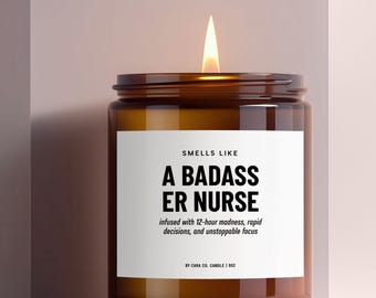 ER Nurse Gift, Funny Nurse Candle, RN Gift, Nurse Appreciation Gift, Emergency Room Nurse, Nursing Students, New Future Nurse, RN graduation