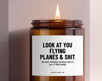 Pilot Gift, Funny Pilot Candle, Airplane Pilot Gift, Aviation Student Gift, Flight School Instructor Gift, Graduation Gift, Airline Pilot