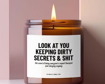 Therapist Gift, Funny Therapist Candle, Psychology Student Graduation, Psychologist Gift, Counselor Appreciation Gift, Therapy Office Decor