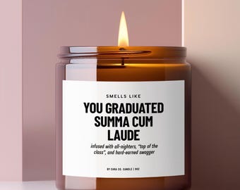 Summa Cum Laude Gift, Bachelors Masters Degree, Honors Graduate Gift, College Graduation Gift, Funny Student Grad, Graduation Party Decor