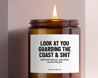 Funny Coast Guard Gift, Military Candle, USCG Gift, Coastie Birthday Gift, Veteran Gift For Men, Deployment Homecoming Gift, Coastguard Gift