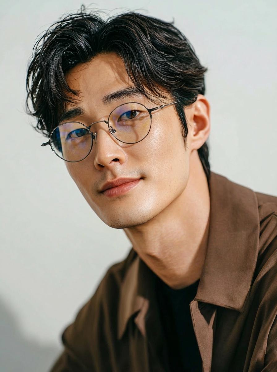 Minimalist Round Metal Glasses – Lightweight Frame, Made in Korea — view 8