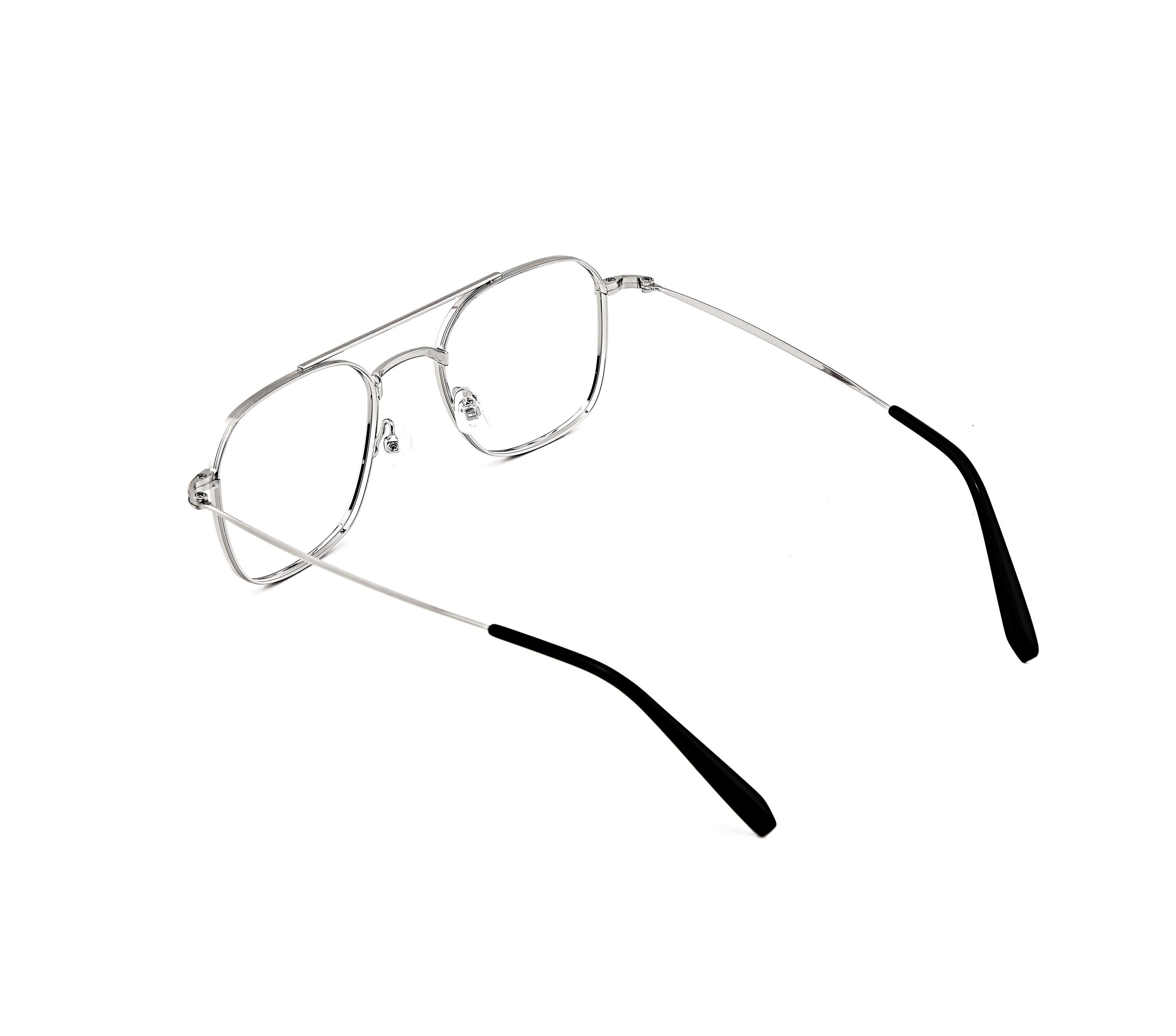 Minimal Square Aviator Glasses | Made in Korea | Lightweight Metal Eyeglasses | Unisex Frame — view 7