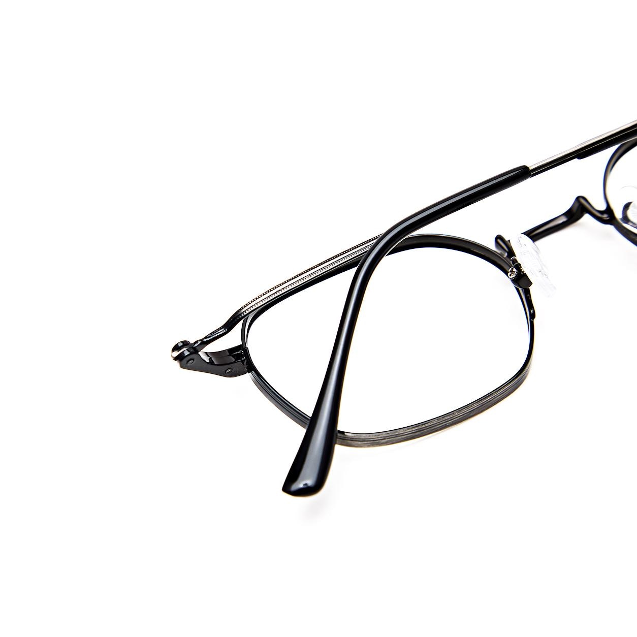 Minimal Metal Eyeglasses – Korean Design, Lightweight Rudted Feel Frame, Everyday Modern Classic — view 5