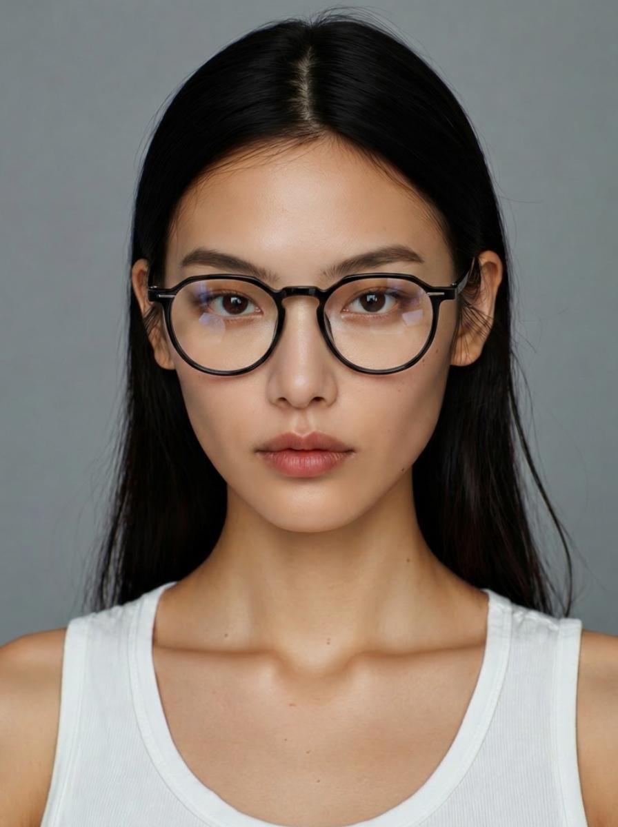 Black Lightweight Frame, Ultem, Korean Minimal Design
