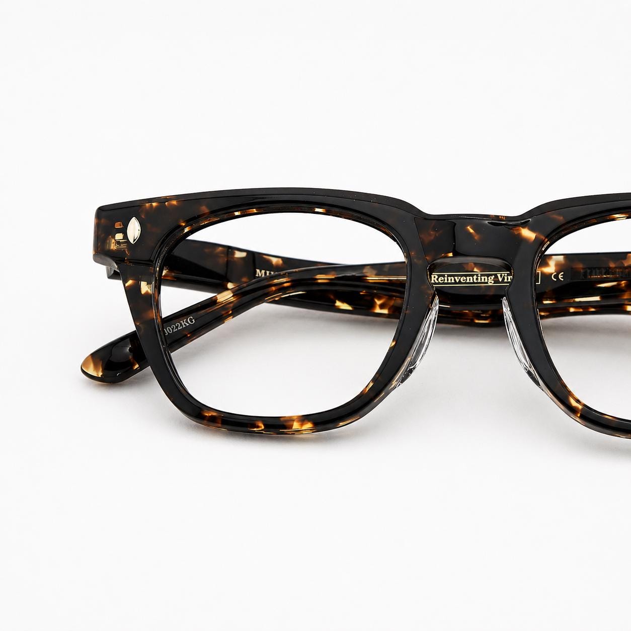 Tortoiseshell Eyeglasses | Korean Design Square Frame | Unisex Acetate Glasses | Lightweight Durable Eyewear — view 6