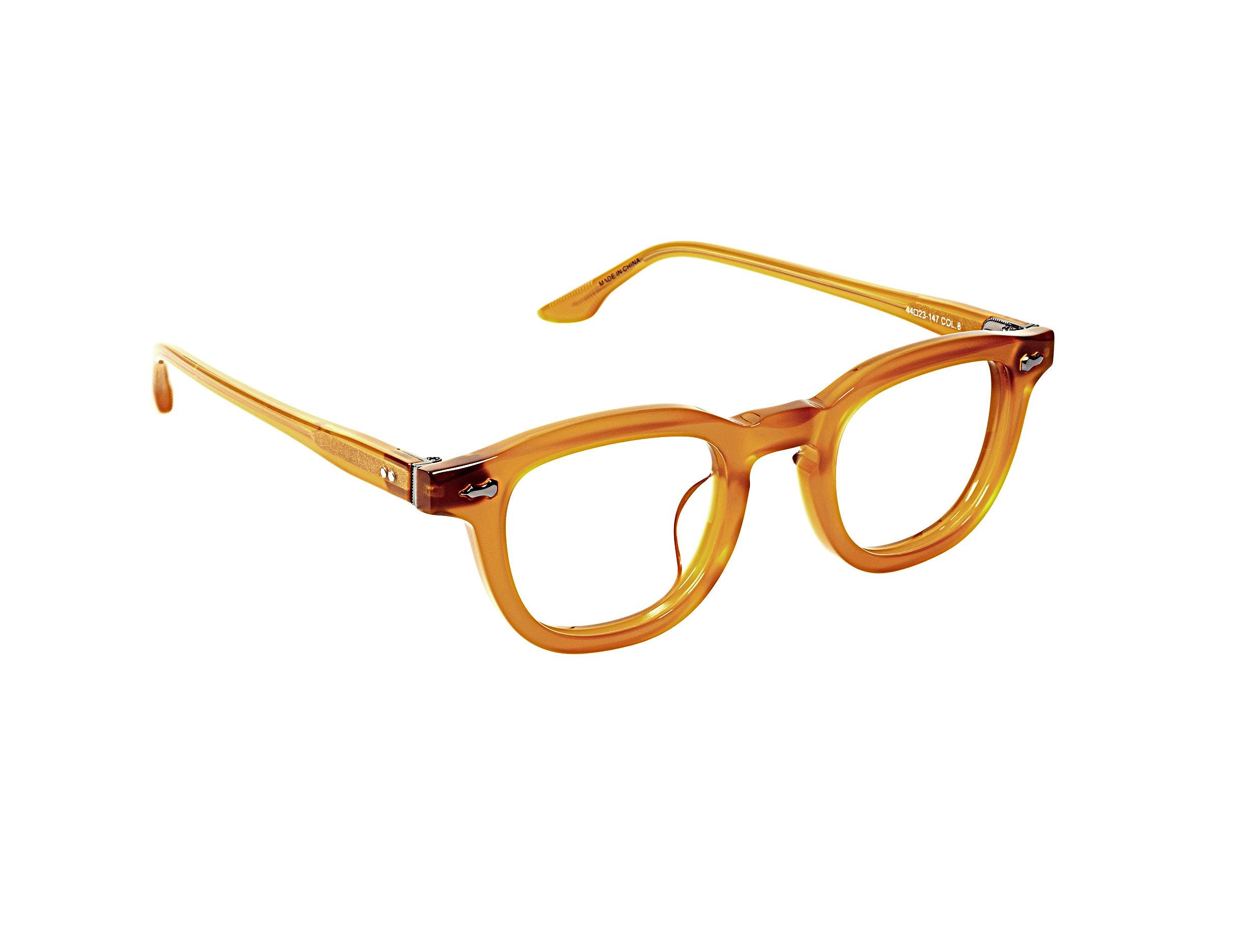 amber acetate frame | Korean Design Frame | Unisex Acetate Glasses | Lightweight Durable Eyewear — view 3
