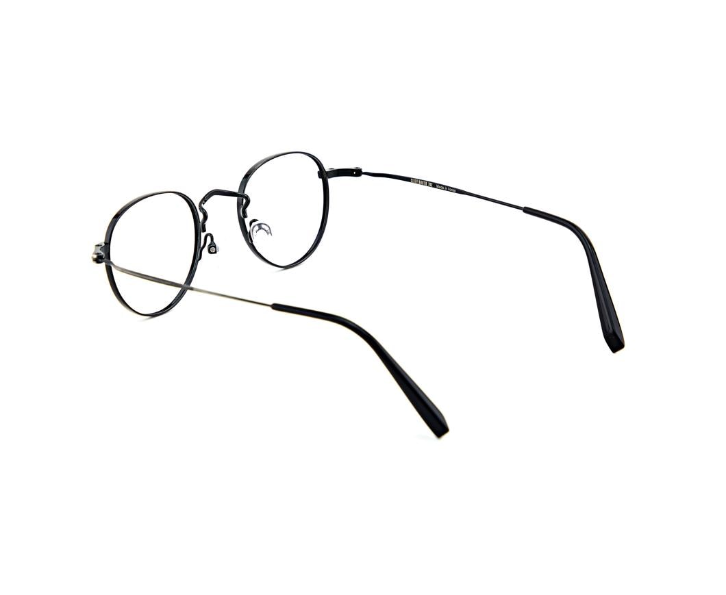 Gradient Round Metal Eyeglasses | Minimalist Optical Frame | Lightweight Korean Glasses — view 9
