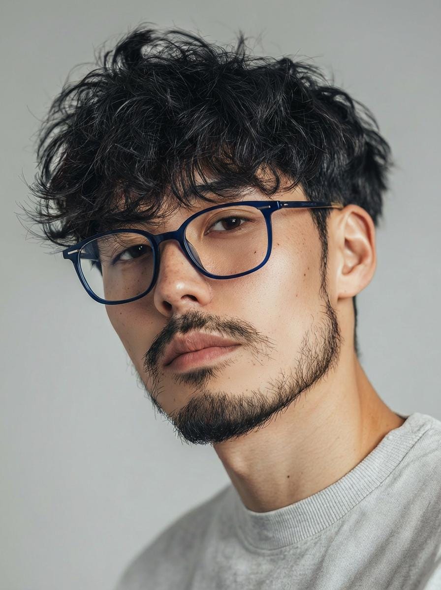 Transparent Blue Square Eyeglasses – Lightweight Ultem, Korean Minimal Design — view 6