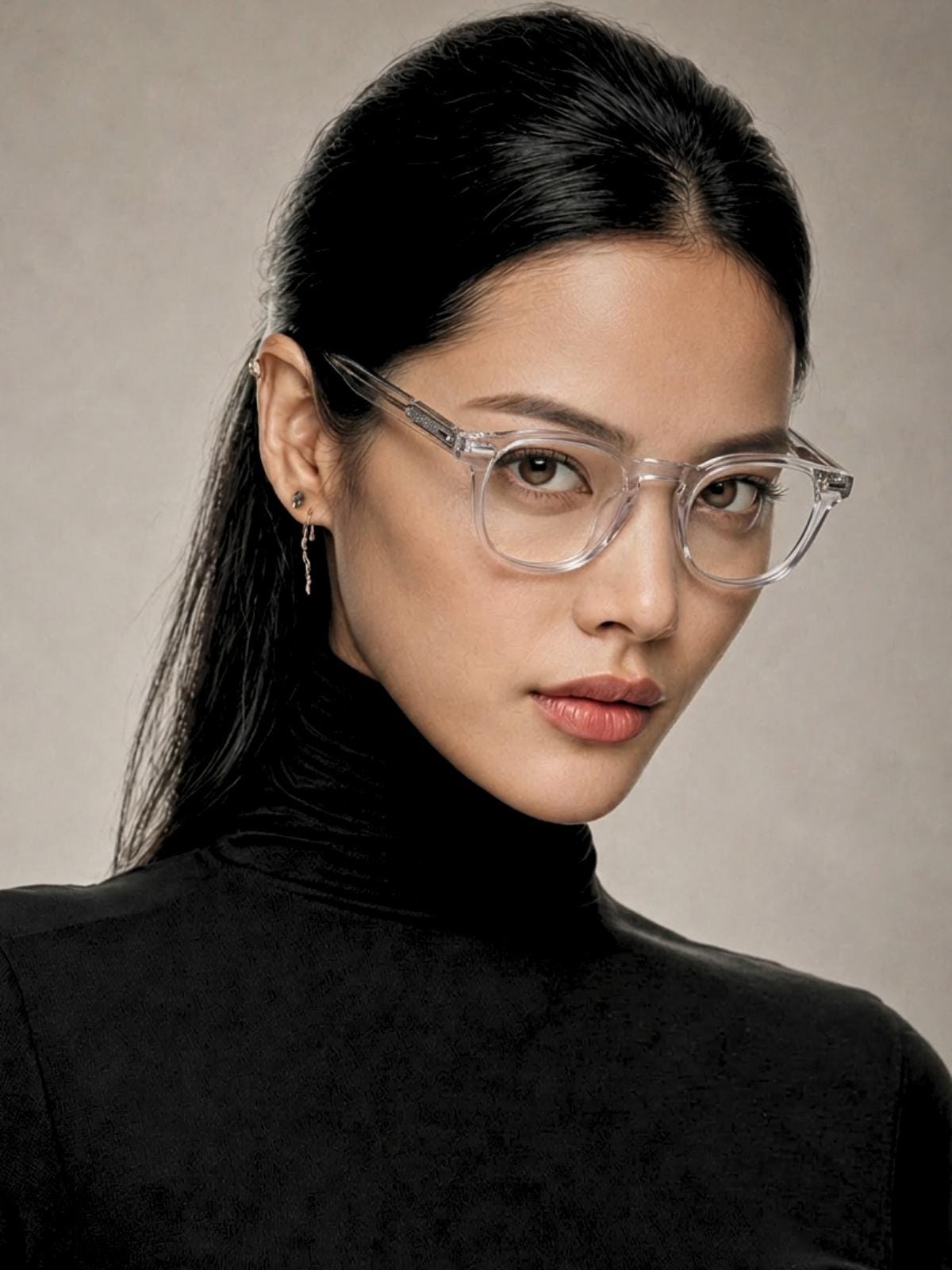 Clear Eyeglasses | Korean Design Square Frame | Unisex Acetate Glasses | Lightweight Durable Eyewear — view 8