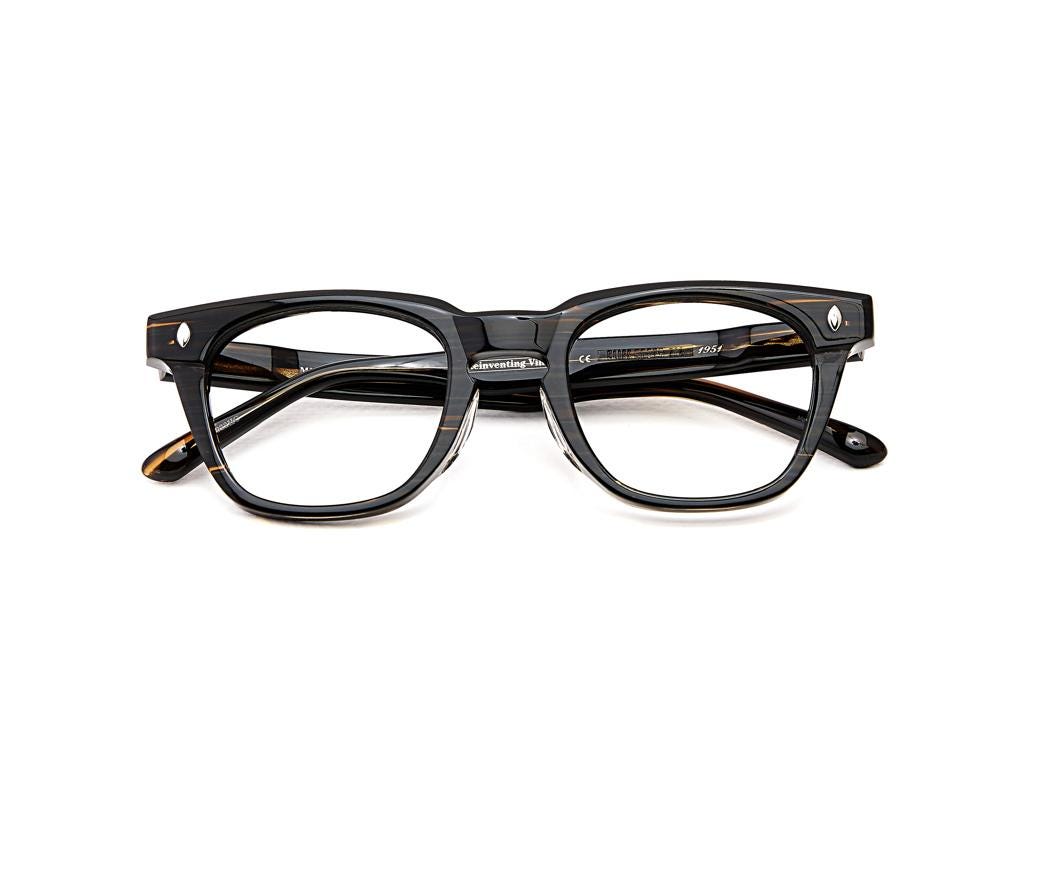 Classic Black Tortoise Acetate Eyeglasses | Minimalist Korean Optical Frame | Unisex Eyewear | Premium Everyday Eyewear — view 7