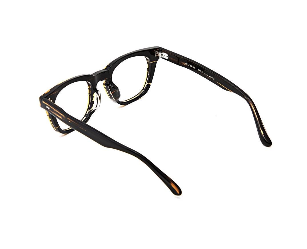 Classic Black Tortoise Acetate Eyeglasses | Minimalist Korean Optical Frame | Unisex Eyewear | Premium Everyday Eyewear — view 8