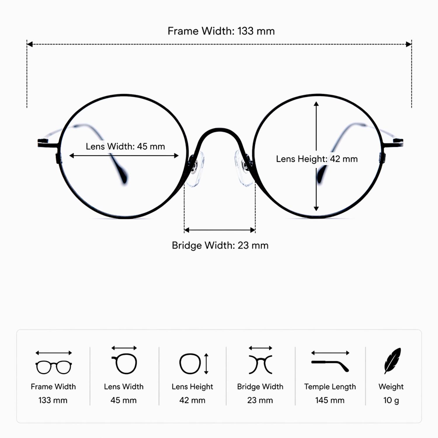 Round Metal Frame | Lightweight, Minimalist | Made in Korea — view 9