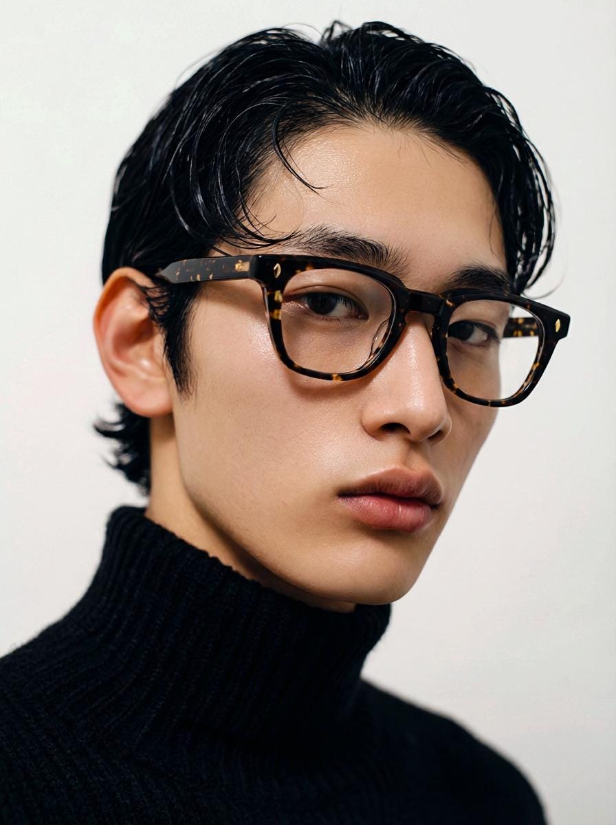 Tortoiseshell Eyeglasses | Korean Design Square Frame | Unisex Acetate Glasses | Lightweight Durable Eyewear — view 9