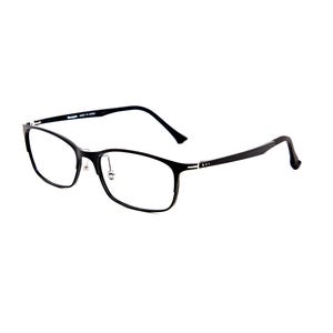 Puede incluir: Gafas rectangulares negras con lentes transparentes. Las monturas son de un material fino y oscuro. Las patillas tienen una ligera curva y un peque&ntilde;o detalle decorativo cerca de la bisagra. Las gafas est&aacute;n dise&ntilde;adas para la correcci&oacute;n de la visi&oacute;n.