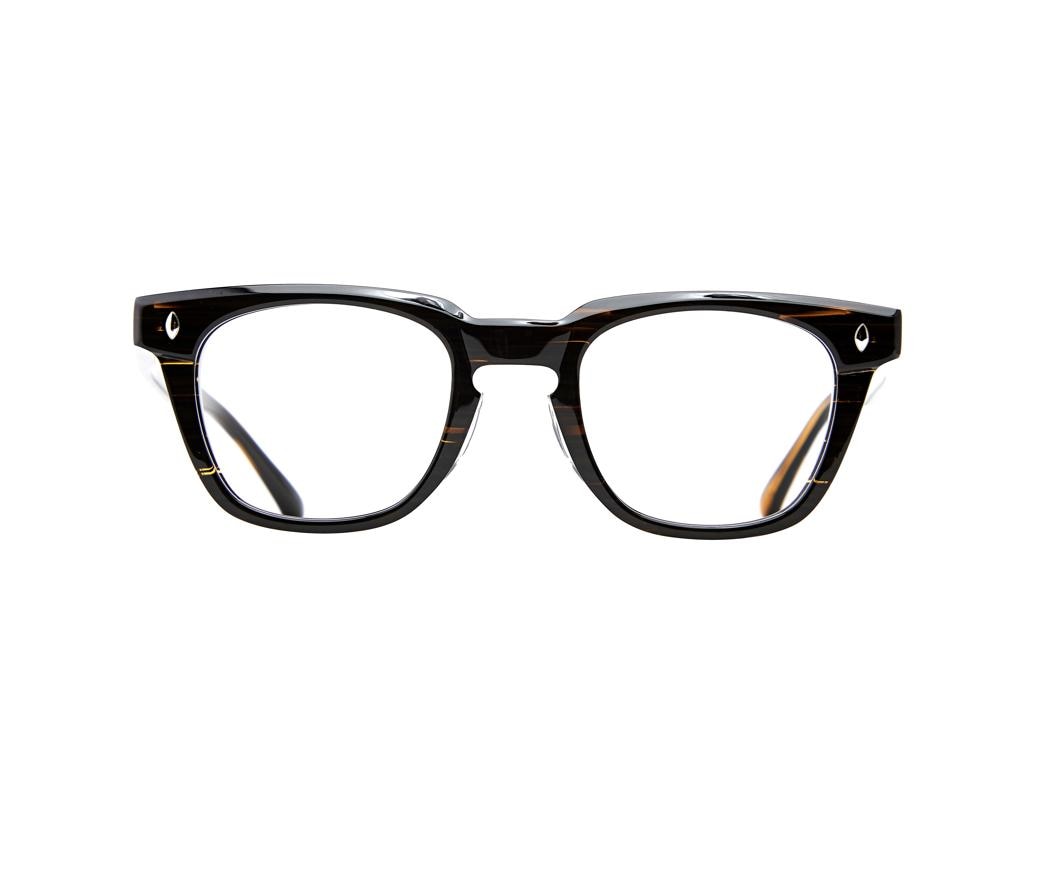 Classic Black Tortoise Acetate Eyeglasses | Minimalist Korean Optical Frame | Unisex Eyewear | Premium Everyday Eyewear — view 2