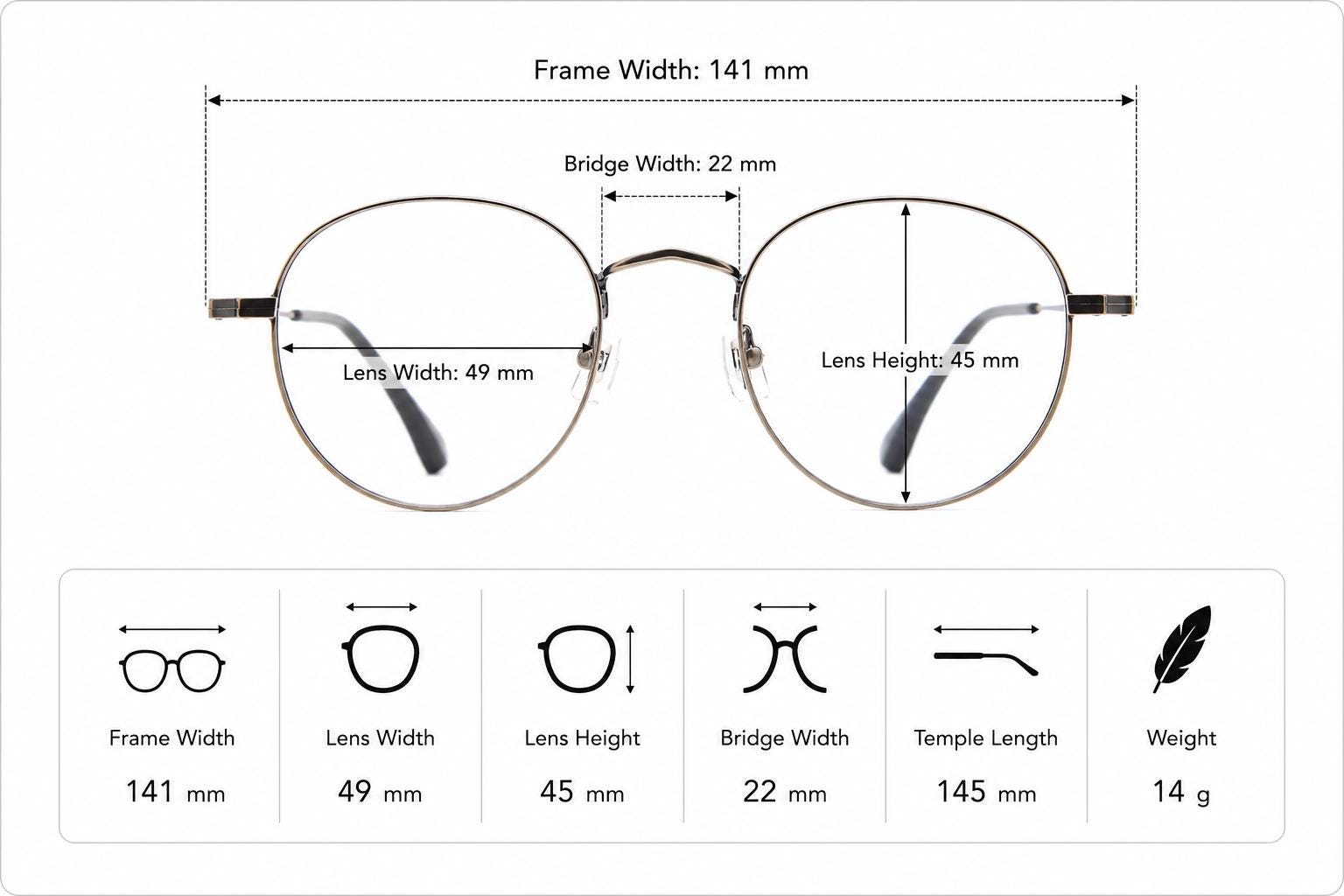 Muted Silver Metal Oval Glasses, Lightweight Korean Minimal Eyewear — view 8
