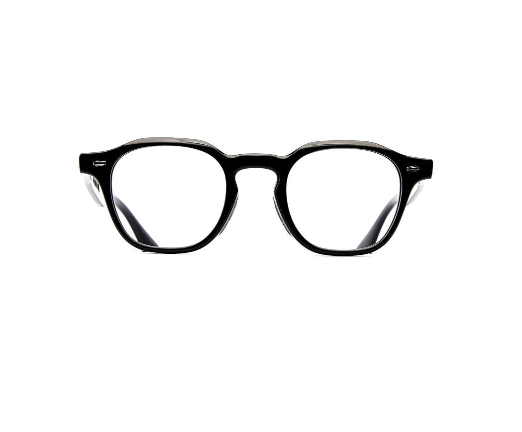 Minimalist Black Acetate Eyeglasses | Korean Optical Frame | Unisex Glasses | Classic Everyday Eyewear | Made in Korea — view 2