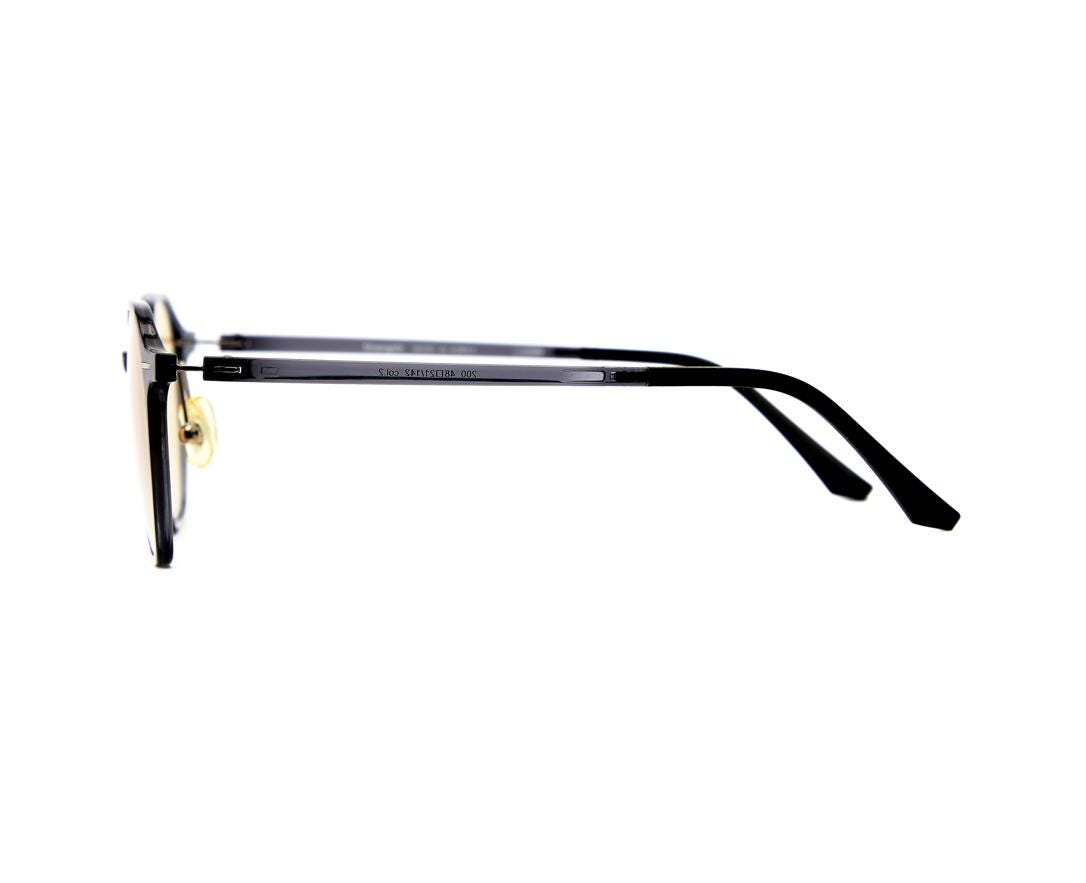 Ultra Lightweight Ultem Round Sunglasses | Yellow Tint Minimalist Korean Eyewear — view 7