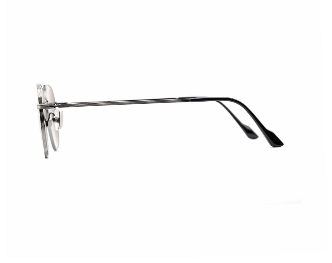 Silver Square Aviator Sunglasses | Polarized Metal Frame Sunglasses | Korean UV400 Eyewear | Lightweight Unisex Double Bridge Shades — view 6