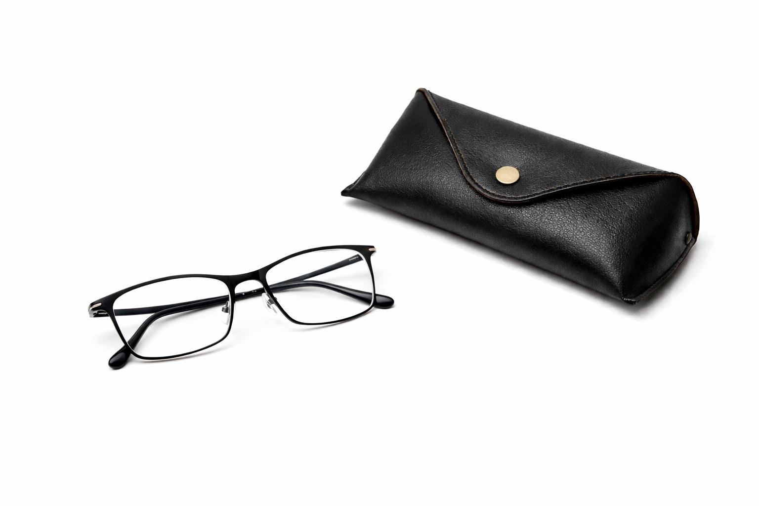 Minimal Black Ultem Eyeglasses, Lightweight Korean Design Asian Fit Optical Frame — view 11