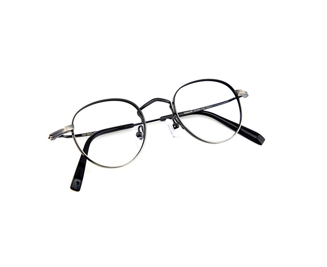 Gradient Round Metal Eyeglasses | Minimalist Optical Frame | Lightweight Korean Glasses — view 7