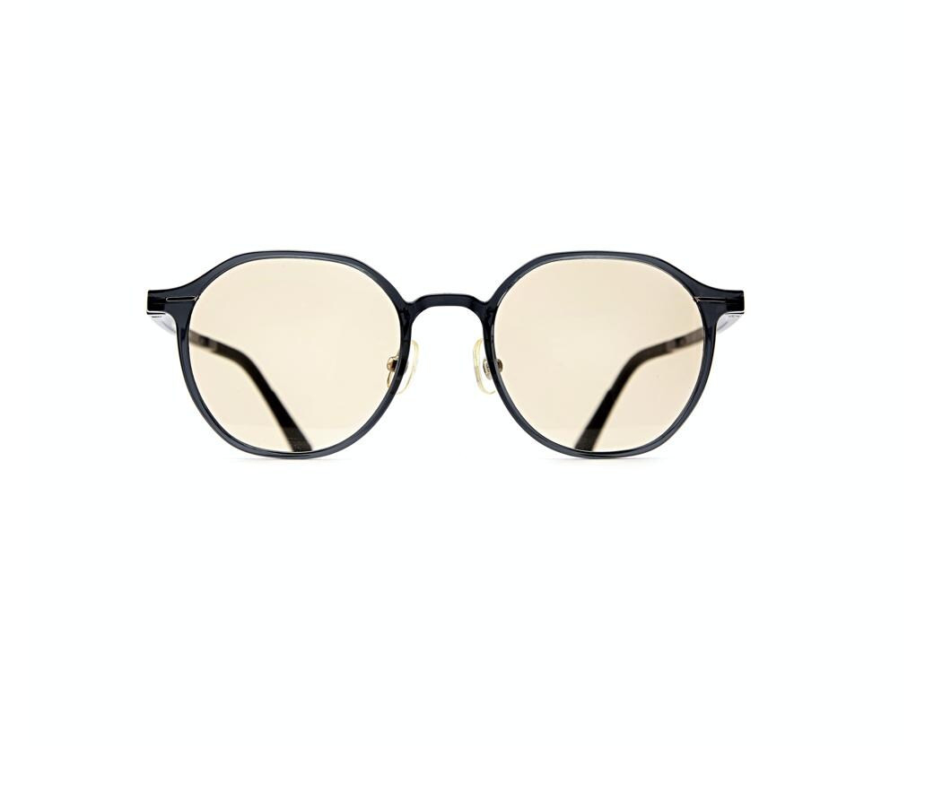 Ultra Lightweight Ultem Round Sunglasses | Yellow Tint Minimalist Korean Eyewear — view 3