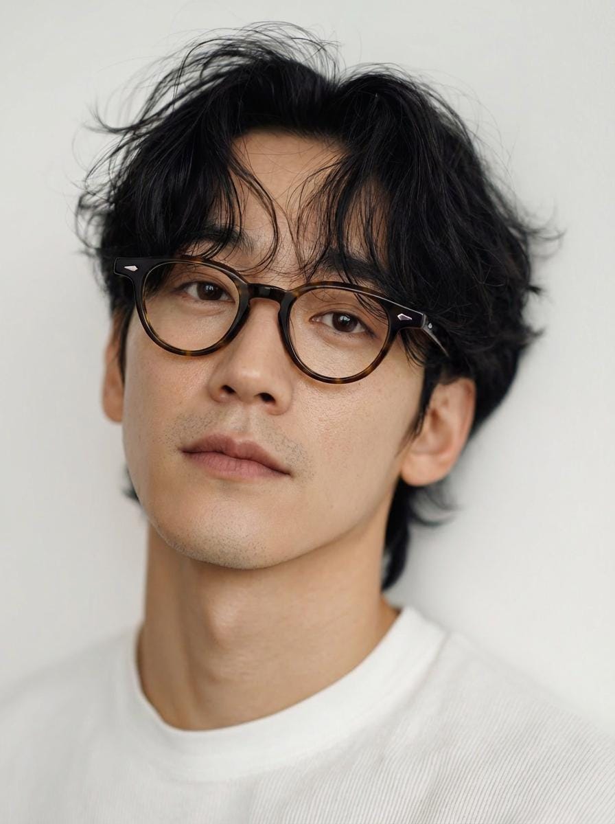 Brown Acetate Eyeglasses, Classic Square Frame, Lightweight Everyday Glasses, Unisex Korean Style Optical Frame — view 5
