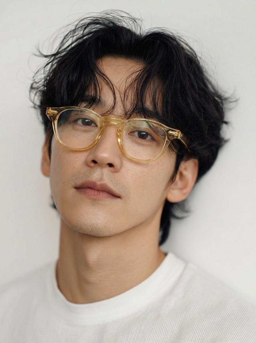 Clear Yellow Frame | Korean Design Square Frame | Unisex Acetate Glasses | Lightweight Durable Eyewear — view 10