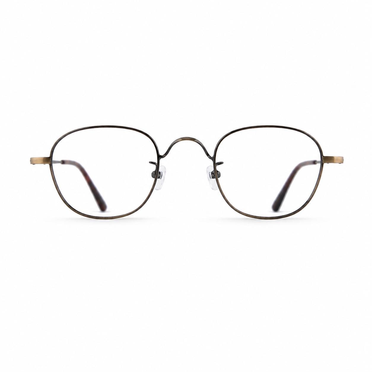 Minimal Metal Eyeglasses | Slim Round Square Frame | Lightweight Everyday Optical Glasses | Korean Design — view 2