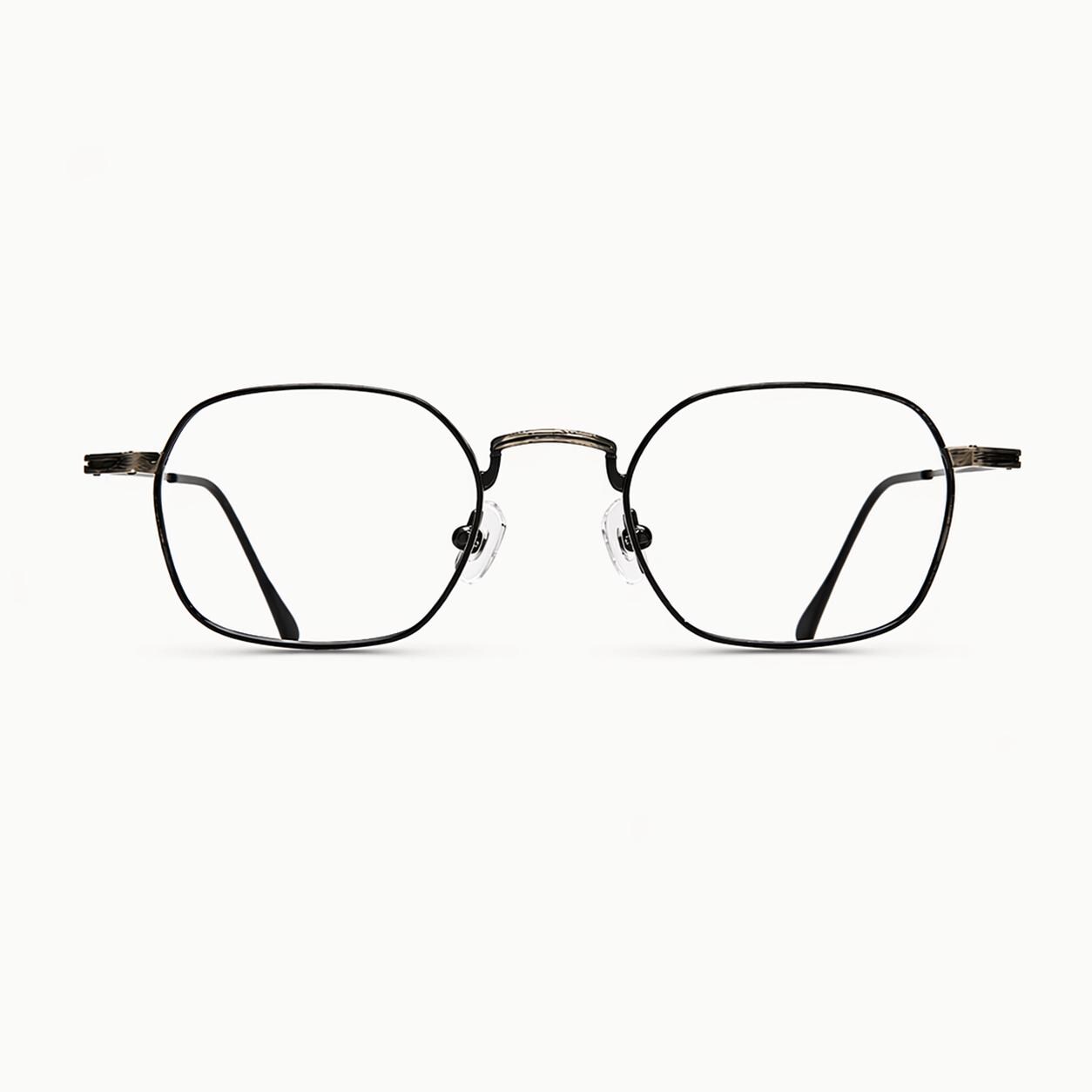 Minimal Metal Eyeglasses – Korean Design, Lightweight Rudted Feel Frame, Everyday Modern Classic — view 2