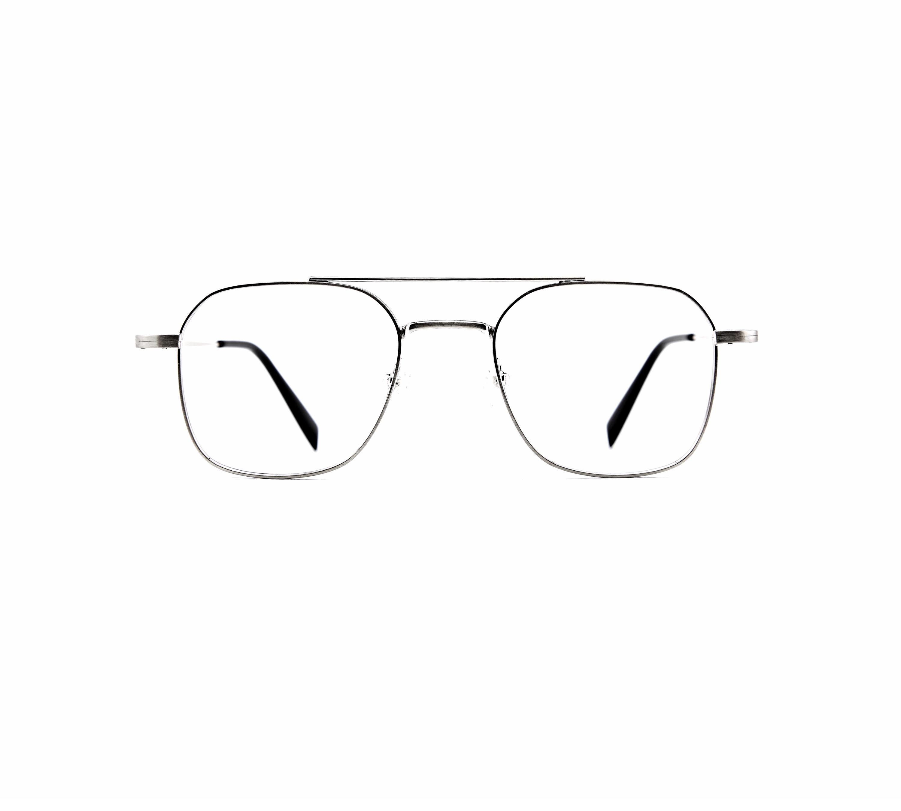 Minimal Square Aviator Glasses | Made in Korea | Lightweight Metal Eyeglasses | Unisex Frame — view 2