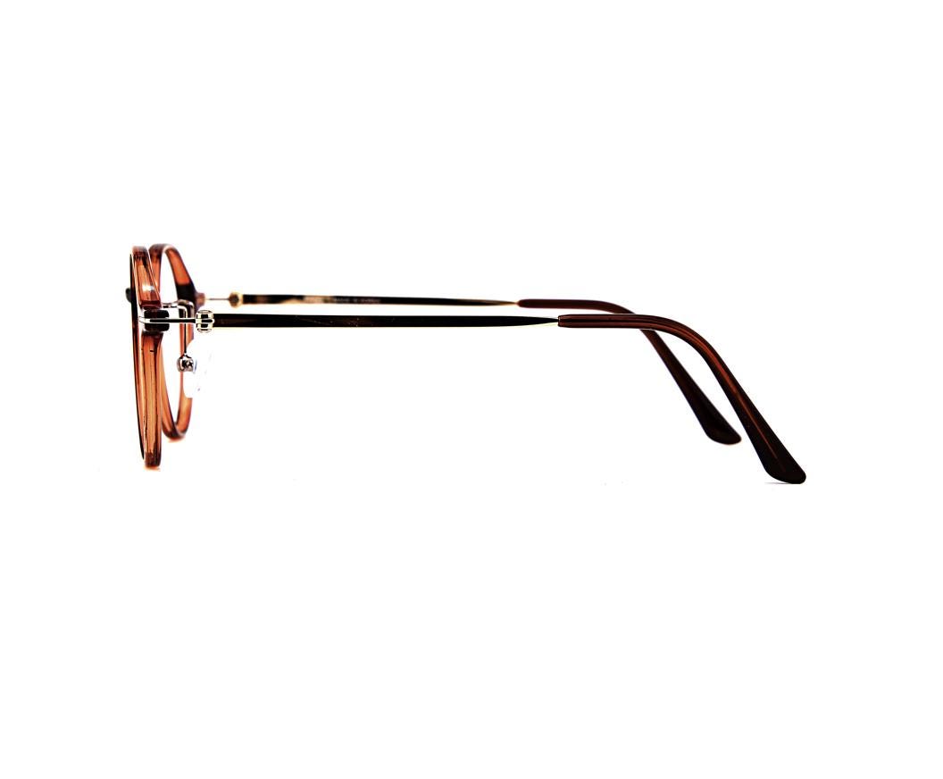 Ultem Round Eyeglasses | Lightweight Korean Glasses | Brown Round Optical Frame | Made in Korea — view 6