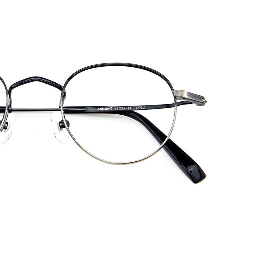 Gradient Round Metal Eyeglasses | Minimalist Optical Frame | Lightweight Korean Glasses — view 11