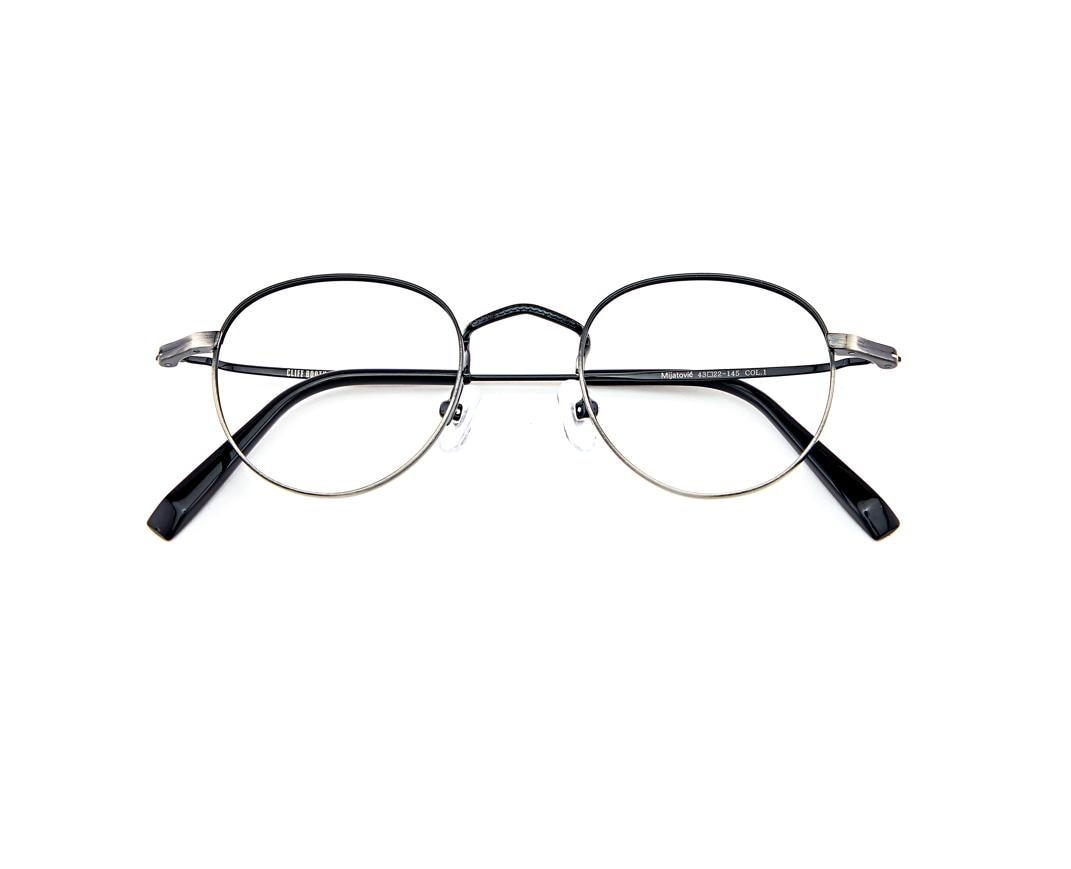 Gradient Round Metal Eyeglasses | Minimalist Optical Frame | Lightweight Korean Glasses — view 6