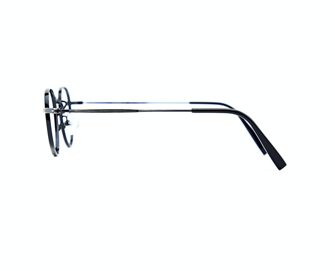 Gradient Round Metal Eyeglasses | Minimalist Optical Frame | Lightweight Korean Glasses — view 8