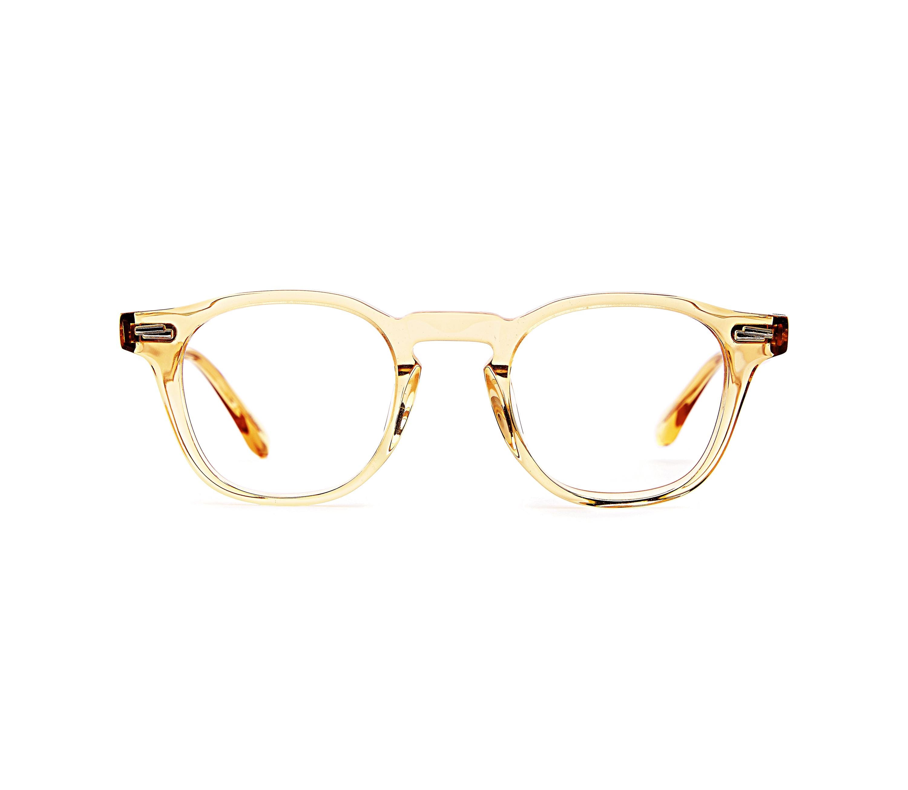 Clear Yellow Frame | Korean Design Square Frame | Unisex Acetate Glasses | Lightweight Durable Eyewear — view 2