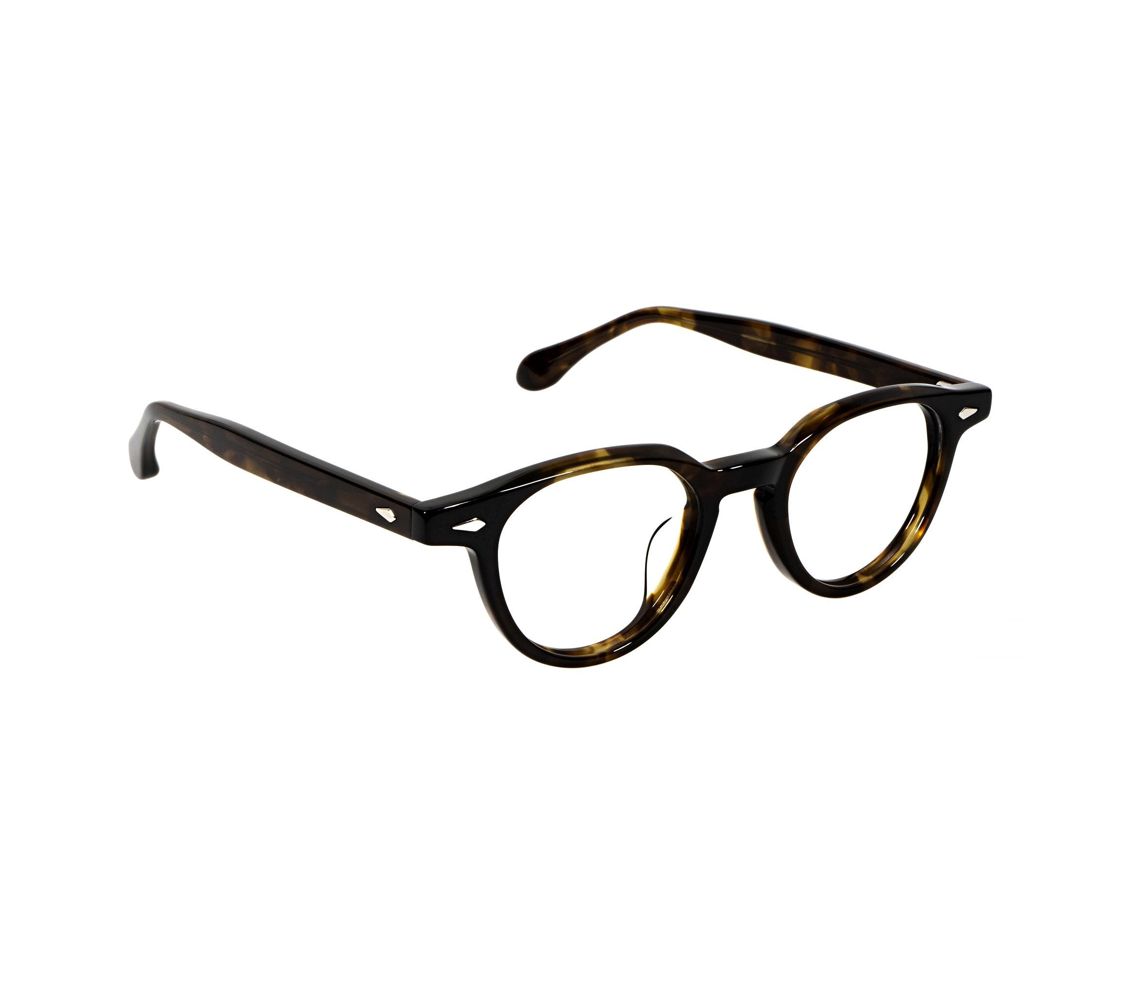 Brown Acetate Eyeglasses, Classic Square Frame, Lightweight Everyday Glasses, Unisex Korean Style Optical Frame — view 3