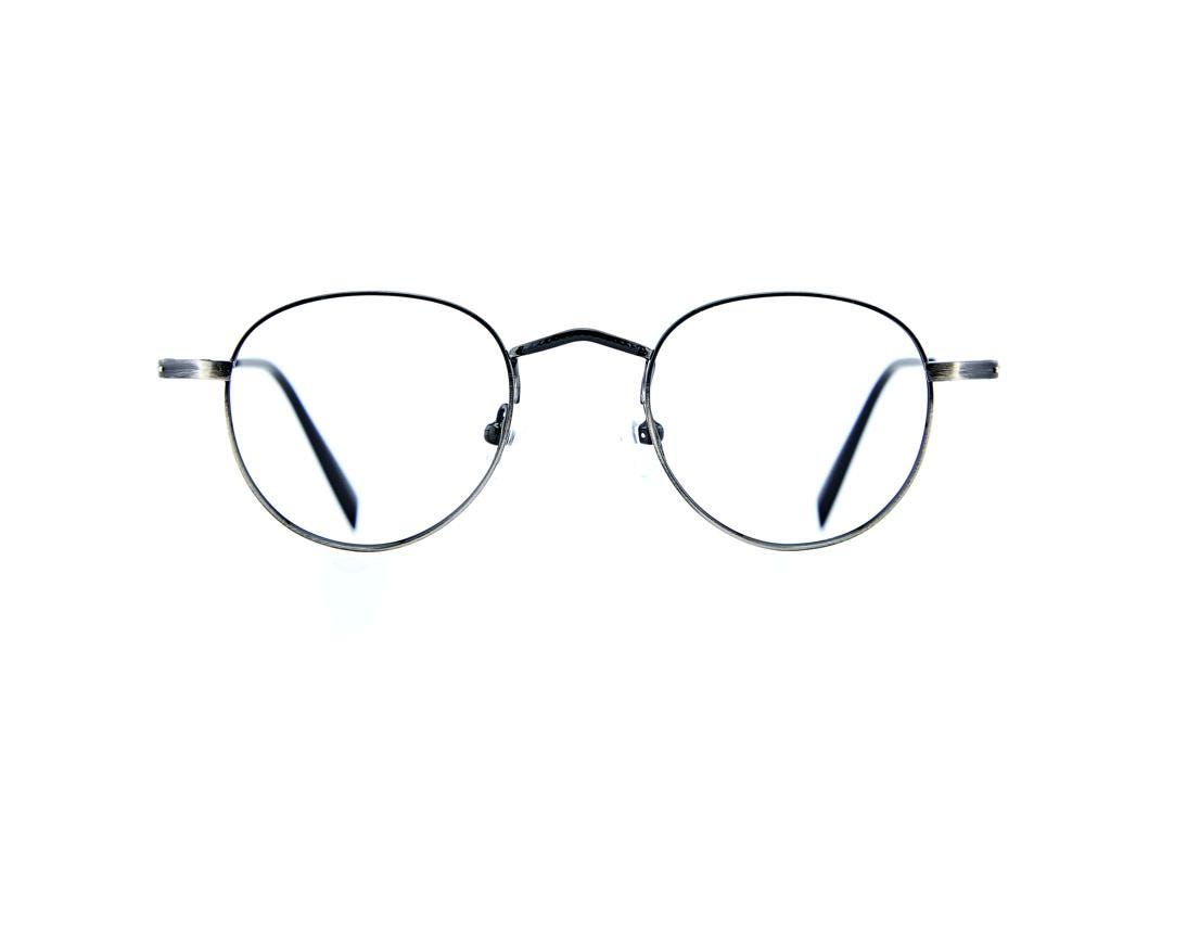 Gradient Round Metal Eyeglasses | Minimalist Optical Frame | Lightweight Korean Glasses — view 2