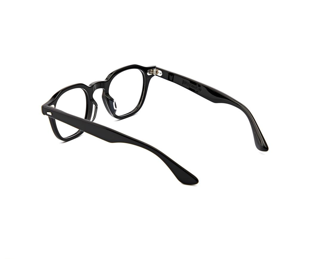 Minimalist Black Acetate Eyeglasses | Korean Optical Frame | Unisex Glasses | Classic Everyday Eyewear | Made in Korea — view 8