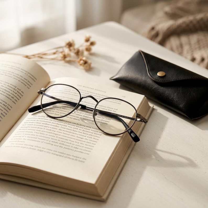 Minimal Round Metal Frame | Lightweight Everyday Comfort image 10