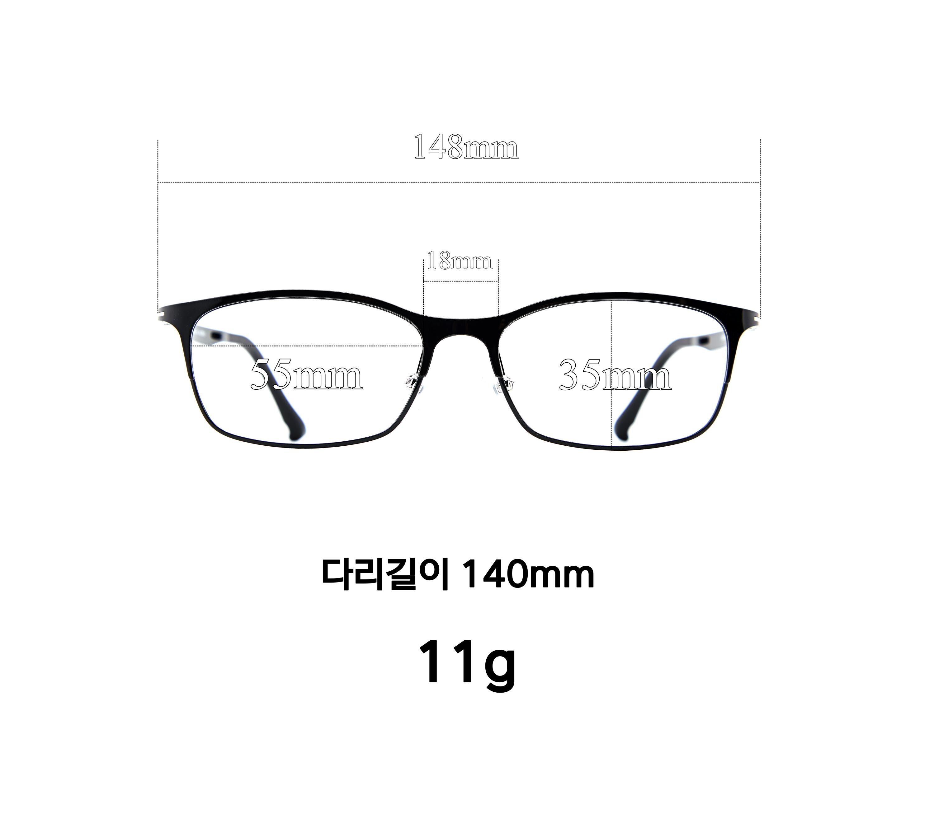 Minimal Black Ultem Eyeglasses, Lightweight Korean Design Asian Fit Optical Frame — view 8