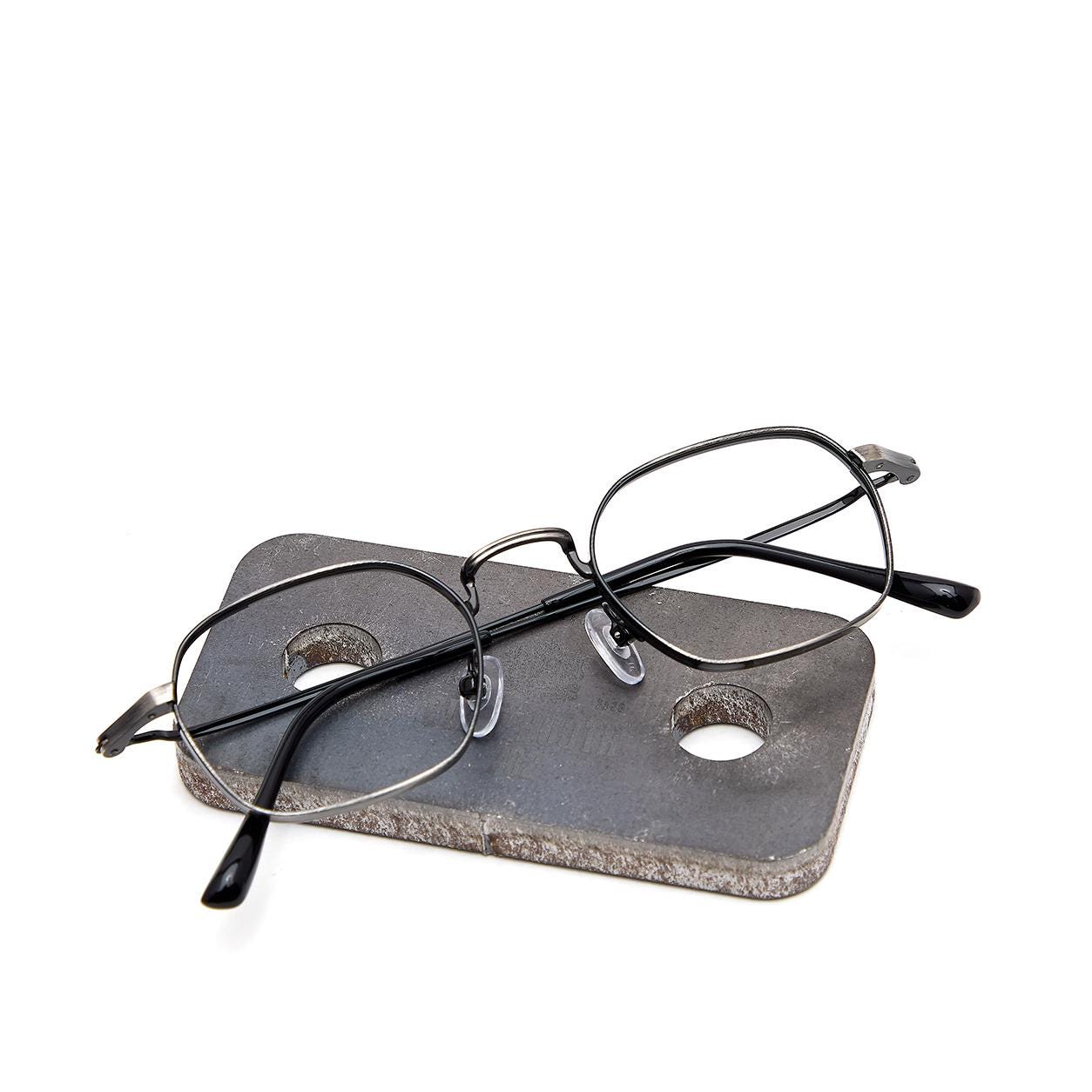 Minimal Metal Eyeglasses – Korean Design, Lightweight Rudted Feel Frame, Everyday Modern Classic — view 7