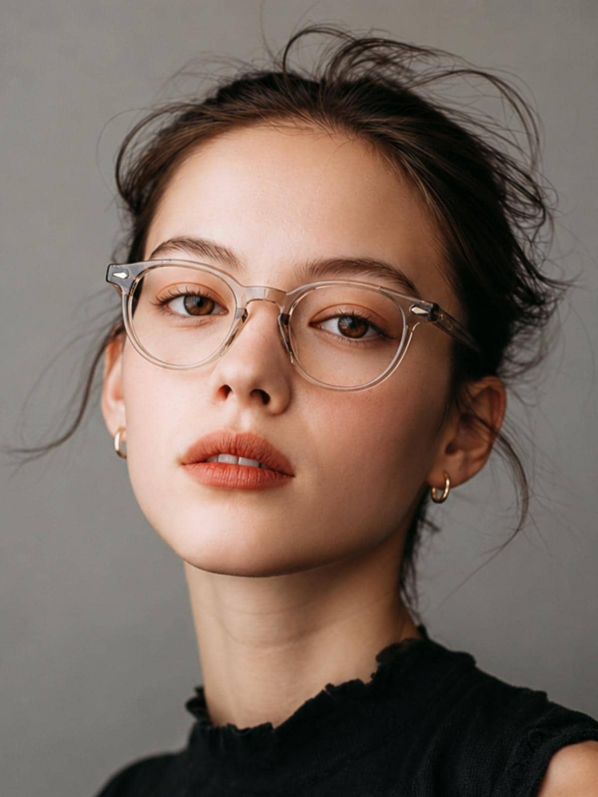 Clear Eyeglasses | Korean Design Square Frame | Unisex Acetate Glasses | Lightweight Durable Eyewear